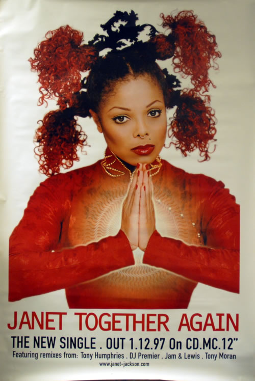 Janet Jackson Together Again UK Promo poster (614209)